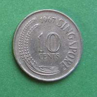 Singapur 10 centów, 1967 2szt