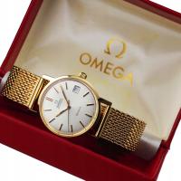 OMEGA мужские часы LITE золото 18K / 750 винтаж дюйм.1012 AUTOMATIC XL   BOX