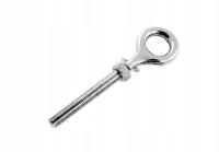 Рым-болт из нержавеющей стали с гайкой M6 100 мм крепление уха