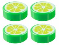 LEGO tile 1x1 cytrynka cytryna 4 szt 98138pb371