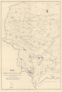 Zagłębie Dąbrowskie - mapa z 1911 r. | Format A3+ w ramie 45x60 cm