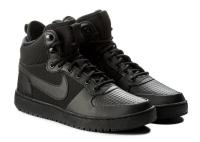 buty męskie NIKE COURT BOROUGH MID WINTER zimowe ciepłe czarne