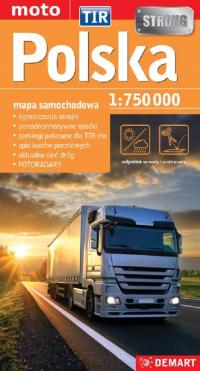 Mapa Polski TIR 1:750 000 Praca zbiorowa