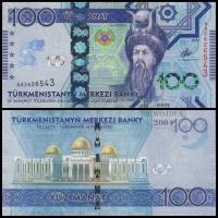 BNB - TURKMENISTAN 100 Manat 2020 AA 3626543 # P47 # 25 R. NEUTRALNOŚCI UNC
