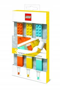 LEGO Classic 51685 Zakreślacze LEGO pomarańcz,żółty,niebieski+ torba Lego S