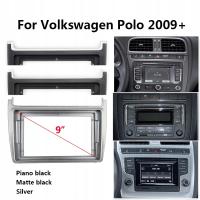 dla Volkswagen VW Polo 2009 + Panel Stereo montaż Bezel płyta czołowa konso