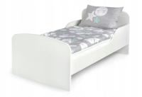 Детская кровать 140x70 см белая, матрас 10см