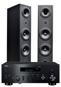 Колонки Tonsil MAESTRO III ресивер YAMAHA MusicCast R-N600A черный