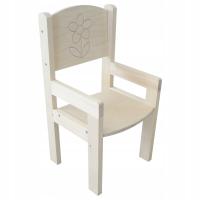 KRZESEŁKO DREWNIANE DLA DZIECI NIEMOWLAK + GRAWER DO WYBORU POKÓJ DZIECIĘCY