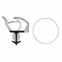 Uszczelka do drzwi wewnętrznych z przylgą spieniona DEVENTER SP 7522 biała