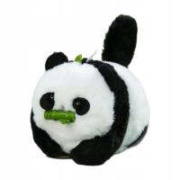 Pluszowa zabawka z merdającym ogonem Obrotowa interaktywna miękka pluszowa panda z kreskówek