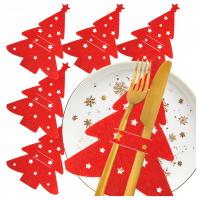 ETUI NA SZTUĆCE POKROWCE zestaw 6szt dekoracja na stół boże narodzenie