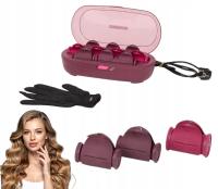 Wałki termiczne podgrzewane do włosów 10 rolek+RĘKAWICA Cosmopolitan kobiet