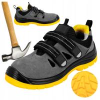 Obuwie robocze sandały Specto skórzane ochronne z Metalowym Noskiem S1 BHP