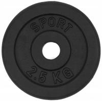 Чугунная пластина нагрузка 2,5 кг диск 30 мм новый