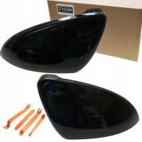 Накладка на зеркало заднего вида черный глянец R для VW Golf VII 2012 2018