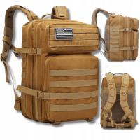 Рюкзак выживания для школы военный тактический универсальный 45л патч липучка