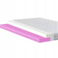 Materac nawierzchniowy 80x190 hr visco elastic 6cm z pianki Visco Memory H2