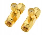 Trójnik sma-gniazdo / sma-wtyk / sma-wtyk