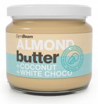 GYMBEAM Masło migdałowe z kokosem i biała czekoladą 340g smaczne i zdrowe
