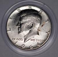 USA - 1/2 DOLARA HALF DOLLAR 1964 D KENNEDY SREBRO (4)