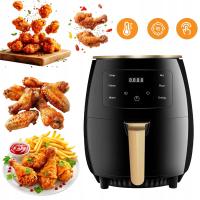 FRYTKOWNICA BEZTŁUSZCZOWA NA GORĄCE POWIETRZE DUŻA 2400W 6L WYŚWIETLACZ