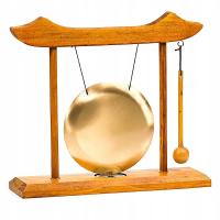 Mini gong ze stojakiem i pałeczką 25x22 cm