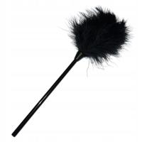 Czarne Piórko Do Pieszczot Futerko Na Rączce BDSM Gra Wstępna