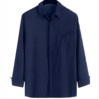 D-Look koszula dziecięca długi rękaw len niebieski