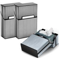 3ШТ АЛЮМИНИЕВЫЙ ПОРТСИГАР ДЛЯ 20 СИГАРЕТ ЧЕХОЛ ОРГАНАЙЗЕР ДЛЯ СЕРОГО