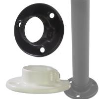 Rozetka stalowa do rury fi 25 malowana proszkowo