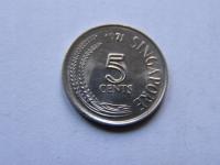 SINGAPUR SINGAPURA 5 CENTS 1971 ROK !!!!!!!!! 1734