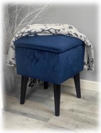 СКАНДИНАВСКИЙ ПУФ С ЯЩИКОМ ДЛЯ ХРАНЕНИЯ ТЕМНО-СИНИЙ