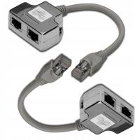 2× Adapter RJ45 Digitus DN-93904 2x gniazdo RJ45