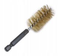 Szczotka do gniazd wtryskiwaczy Satra stalowa powlekana mosiądzem 25 mm