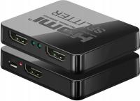 PremiumCord HDMI splitter 1-2 porty, z zasilaniem