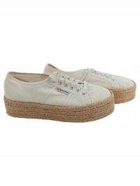 Superga Damskie Espadryle Beżowe Sznurowane Casual (EU 39)