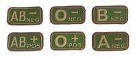 JTG - Naszywka 3D - Grupa Krwi A- (neg) - Multicam