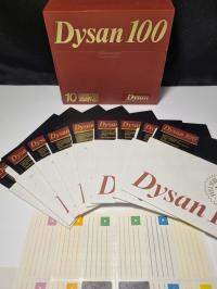 Dysan MD2HD 802607-51 Komplet 9 dyskietek 5,25 PC z pudełkiem i naklejkami.