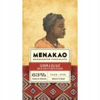Menakao czekolada ciemna 63% solone nerkowce 75g