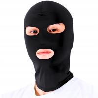 MASKA KOMINIARKA BDSM ROZCIĄGLIWA CZARNA OTWORY NA OCZY I USTA SEX FETYSZ