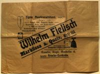 LEŚNA (pow. LUBAŃ). Reklama firmy Wilhelma Fielischa, do 1945