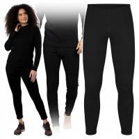 Spodnie Ercole Bielizna termoaktywna odzież termiczna czarny