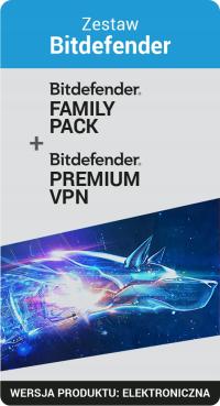 Bitdefender Family Pack 15 состояние / 1год и премиум VPN 10 состояние/ 1год