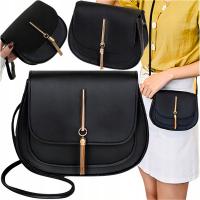 Черная сумка Классическая женская сумка на плечо стильная мини элегантная