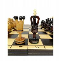 Королевские шахматы с инкрустацией вишни