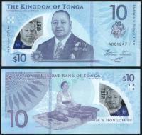 $ Tonga 10 PA'ANGA P-52 UNC 2023