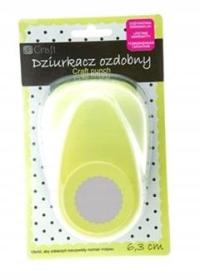 DZIURKACZ OZDOBNY 6, 3CM KÓŁKO Z FALBANKĄ