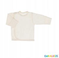 Koszulka z rękawiczką niemowlęca bawełniana 56 Eevi POLSKI beżowa