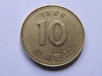 KOREA POŁUDNIOWA 10 WON 1989 ROK !!!!!!!!!!!! 0898